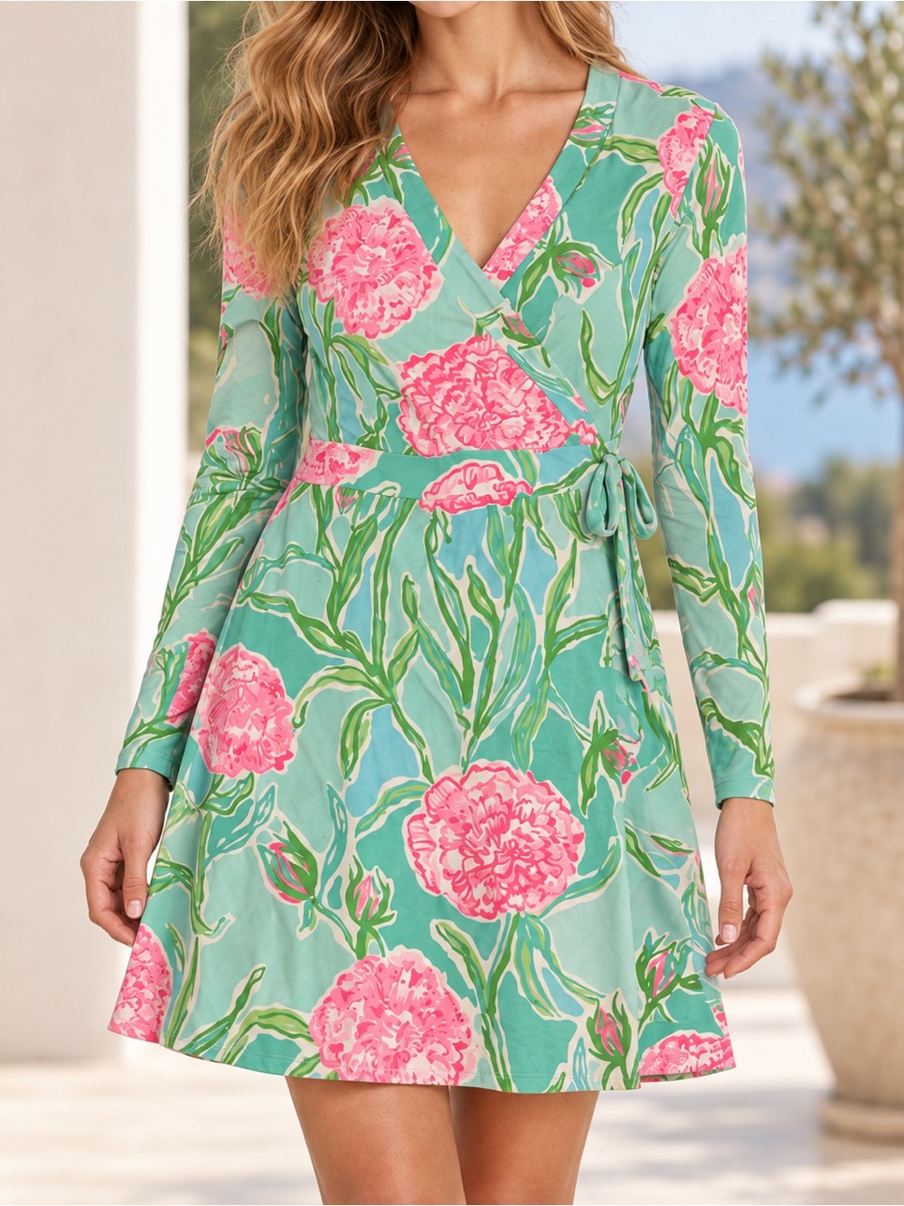 Lilly Pulitzer Merida Floral Wrap Dress XS